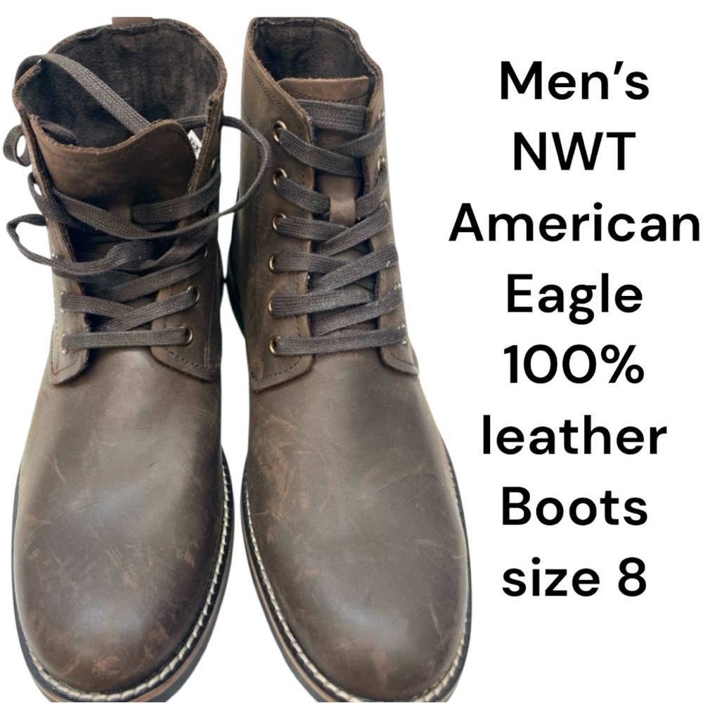 AE Men’s 8 boots
100% leather
American Eagle